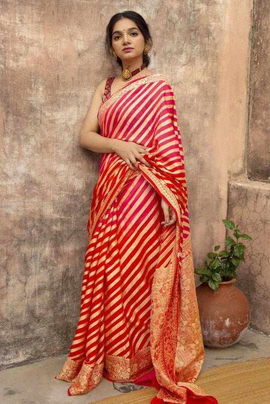 Beautiful Rich Pallu & Jaccquard Work On All Over Saree - thevendorvilla