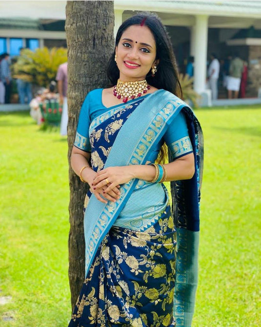 Beautiful Rich Pallu & Jaccquard Work On All Over Saree - thevendorvilla