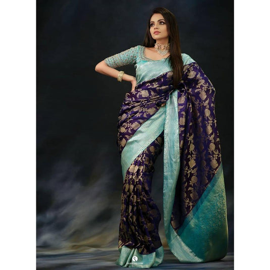 Beautiful Rich Pallu & Jaccquard Work On All Over Saree - thevendorvilla