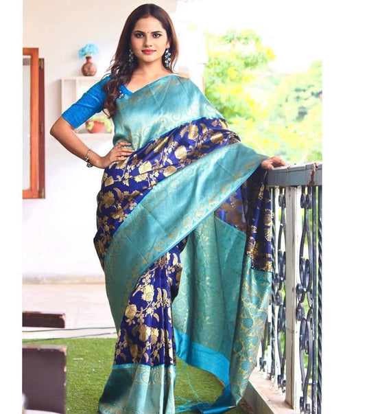 Beautiful Rich Pallu & Jaccquard Work On All Over Saree - thevendorvilla