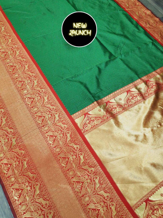Beautiful Rich Pallu & Jaccquard Work On All Over Saree - thevendorvilla