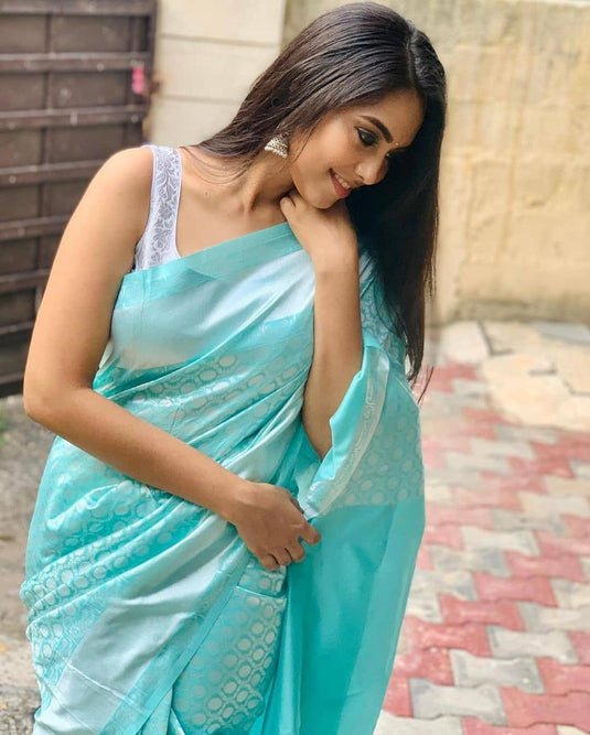 Beautiful Rich Pallu & Jaccquard Work On All Over Saree - thevendorvilla