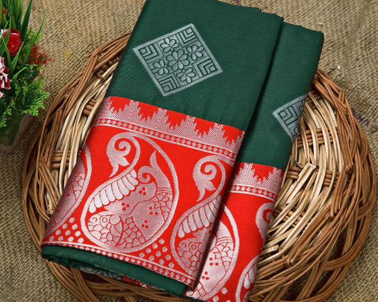 Beautiful Rich Pallu & Jaccquard Work On All Over Saree
