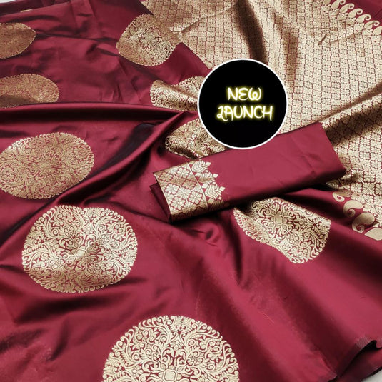 Beautiful Rich Pallu & Jaccquard Work On All Over Saree