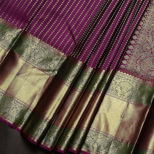 Beautiful Rich Pallu & Jaccquard Work On All Over Saree