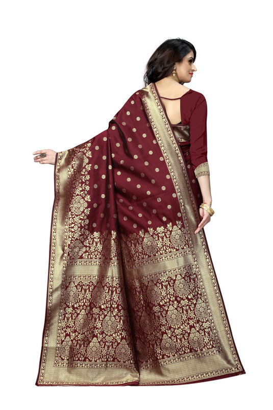 Banarasi Jacquard Silk Saree - thevendorvilla