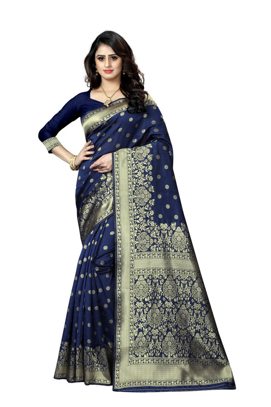 Banarasi Jacquard Silk Saree - thevendorvilla
