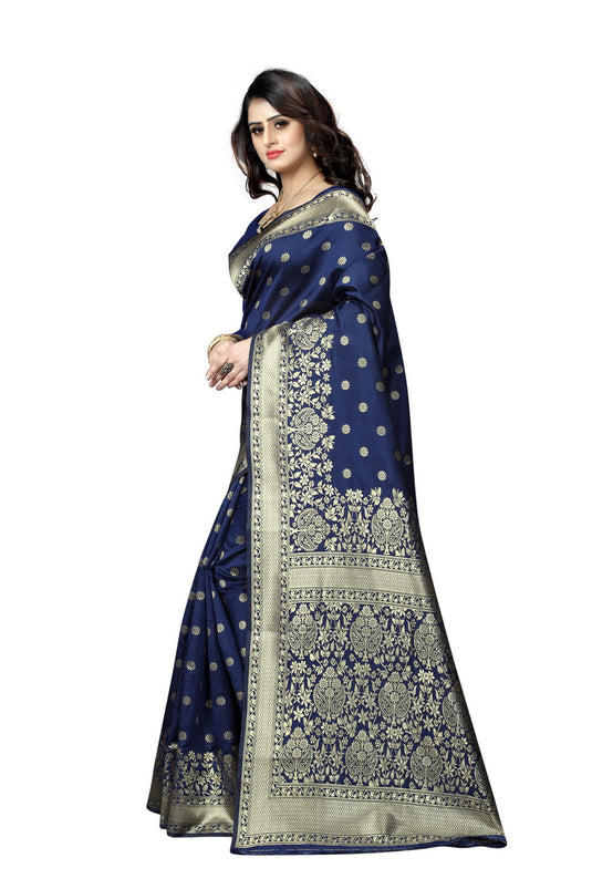 Banarasi Jacquard Silk Saree - thevendorvilla