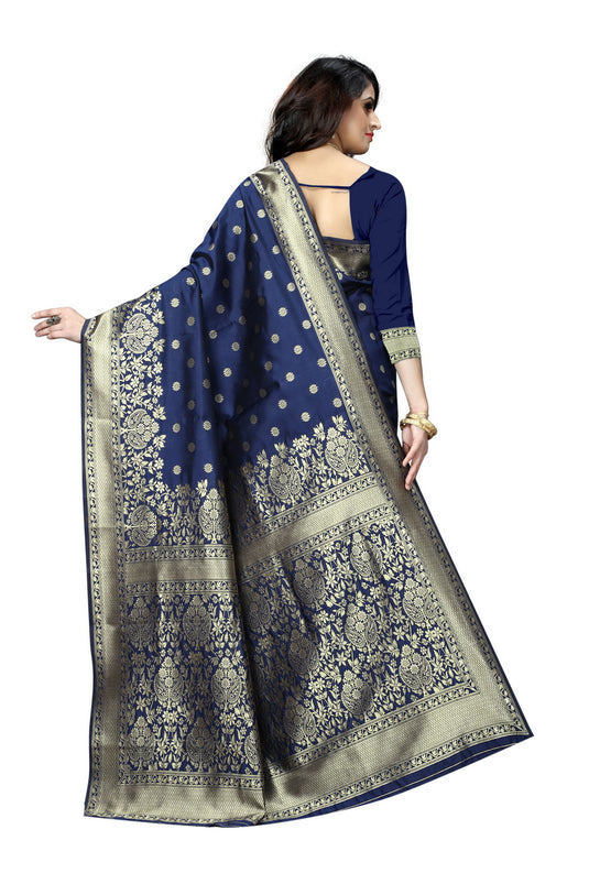 Banarasi Jacquard Silk Saree - thevendorvilla