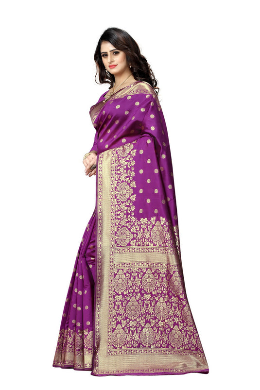 Banarasi Jacquard Silk Saree - thevendorvilla