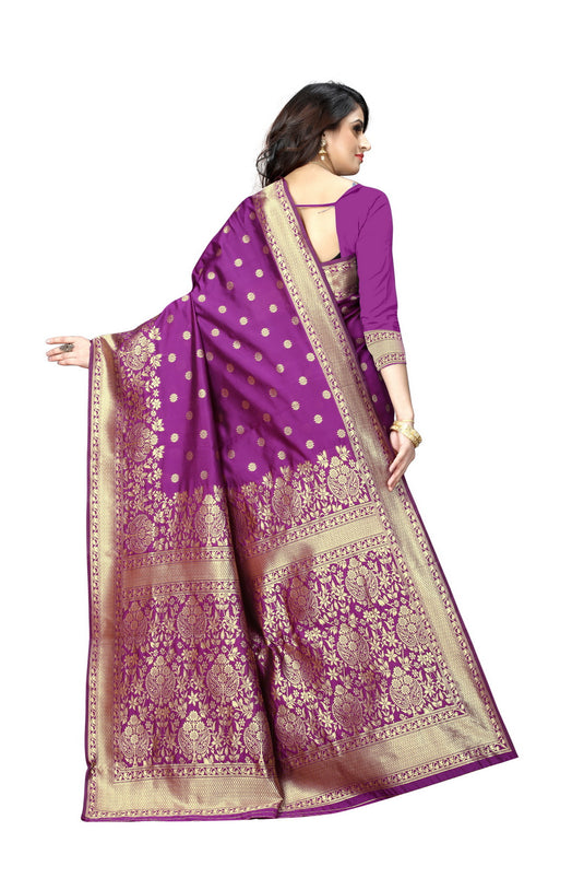 Banarasi Jacquard Silk Saree - thevendorvilla