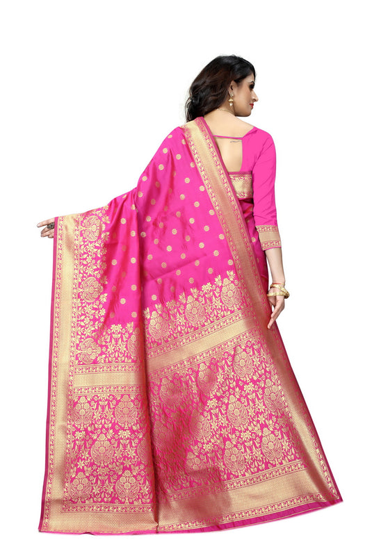 Banarasi Jacquard Silk Saree - thevendorvilla