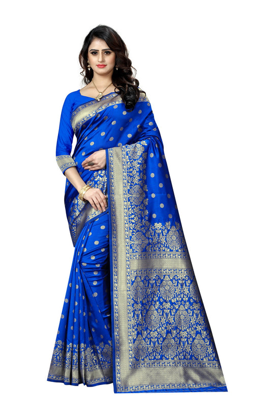 Banarasi Jacquard Silk Saree - thevendorvilla