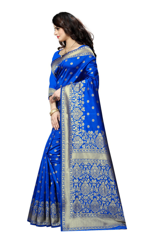 Banarasi Jacquard Silk Saree - thevendorvilla