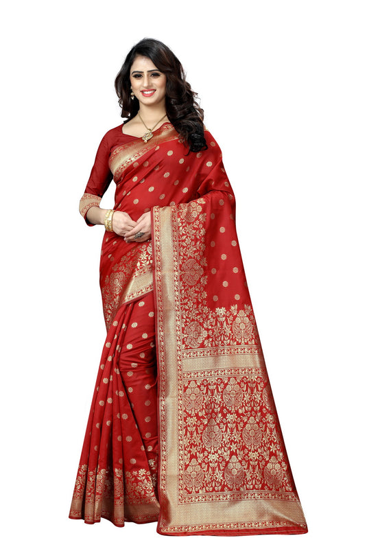 Banarasi Jacquard Silk Saree - thevendorvilla