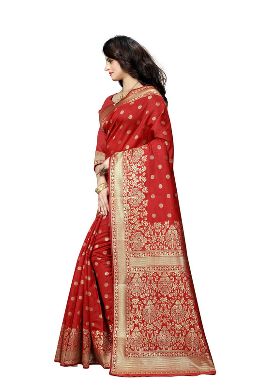 Banarasi Jacquard Silk Saree - thevendorvilla