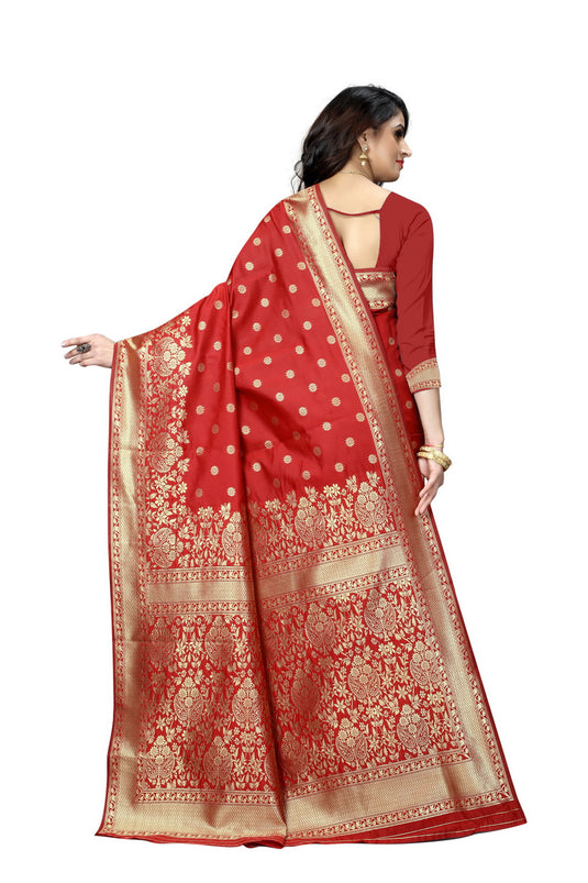 Banarasi Jacquard Silk Saree - thevendorvilla