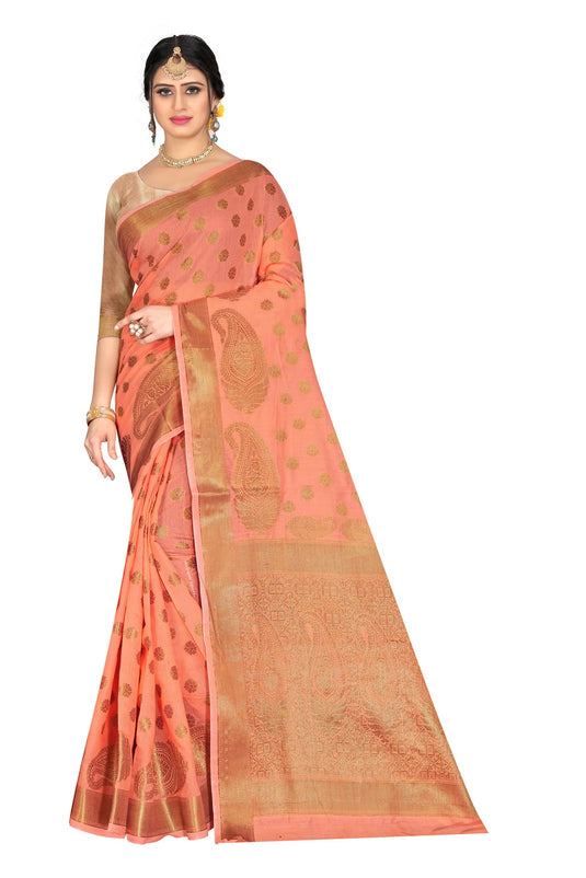 Banarasi Jacquard Silk Saree - thevendorvilla