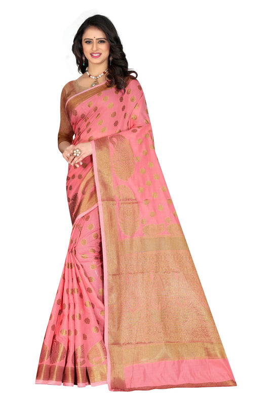 Banarasi Jacquard Silk Saree - thevendorvilla