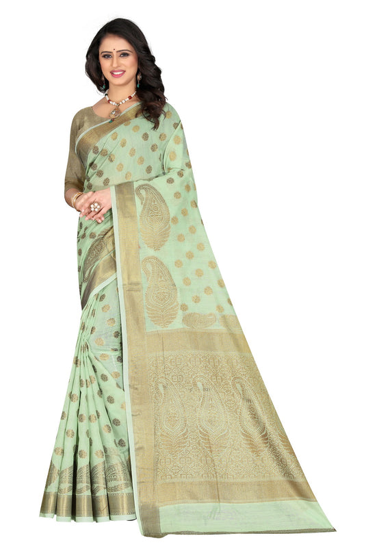 Banarasi Jacquard Silk Saree - thevendorvilla