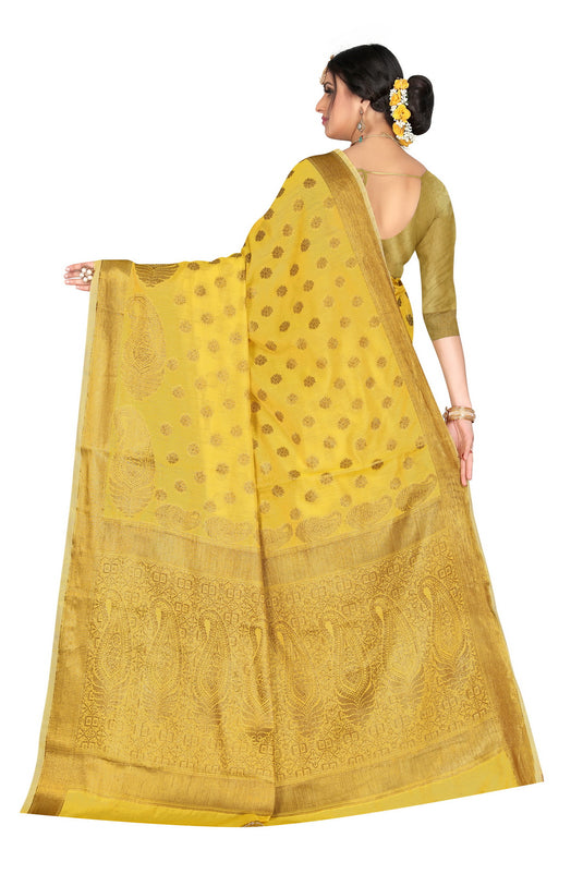 Banarasi Jacquard Silk Saree - thevendorvilla