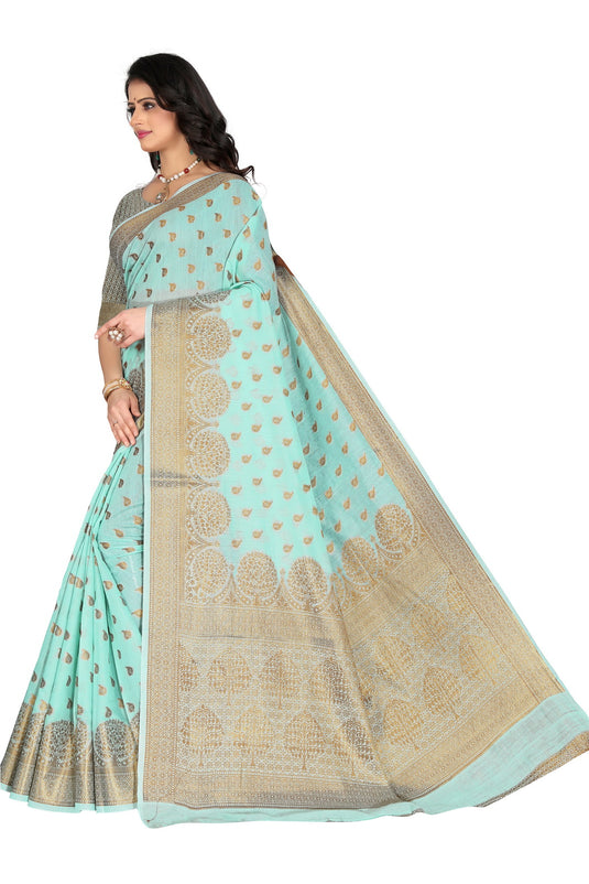 Banarasi Jacquard Silk Saree - thevendorvilla
