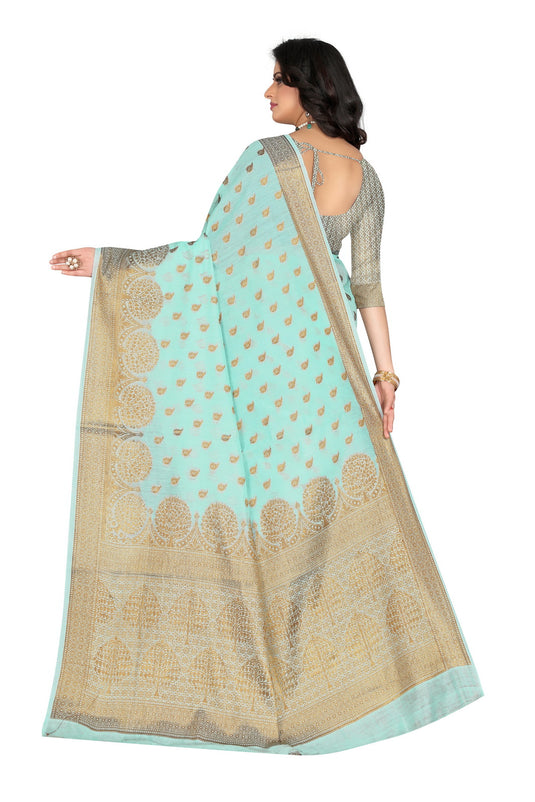 Banarasi Jacquard Silk Saree - thevendorvilla