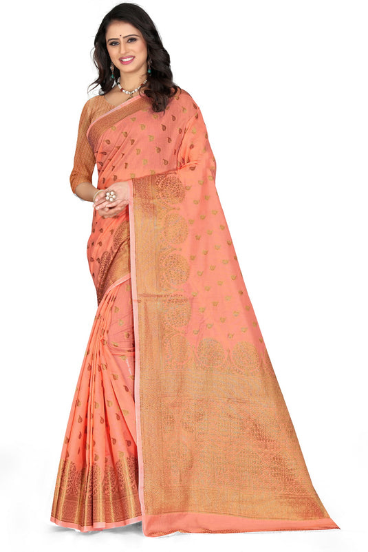 Banarasi Jacquard Silk Saree - thevendorvilla