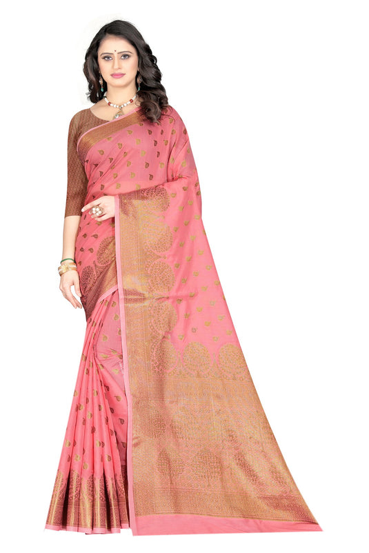 Banarasi Jacquard Silk Saree - thevendorvilla