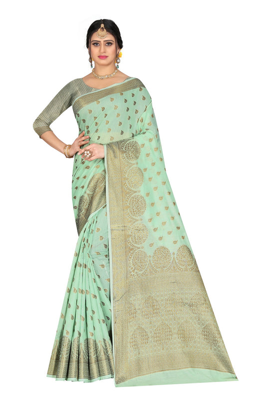 Banarasi Jacquard Silk Saree - thevendorvilla