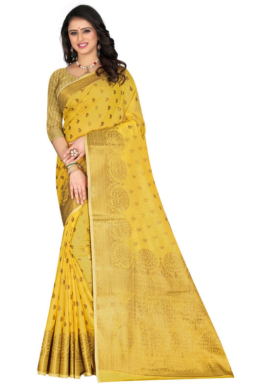 Banarasi Jacquard Silk Saree - thevendorvilla