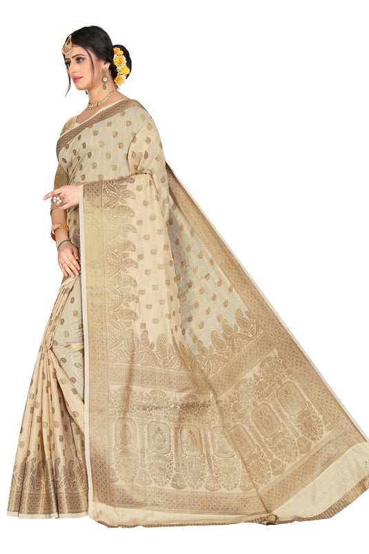 Banarasi Jacquard Silk Saree - thevendorvilla