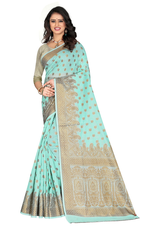 Banarasi Jacquard Silk Saree - thevendorvilla