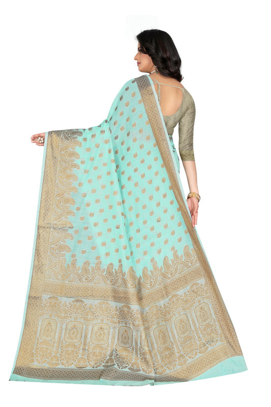 Banarasi Jacquard Silk Saree - thevendorvilla