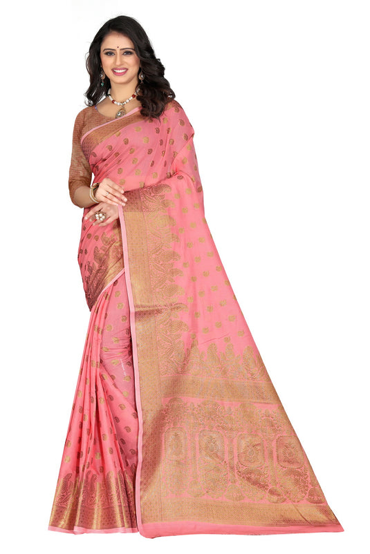 Banarasi Jacquard Silk Saree - thevendorvilla