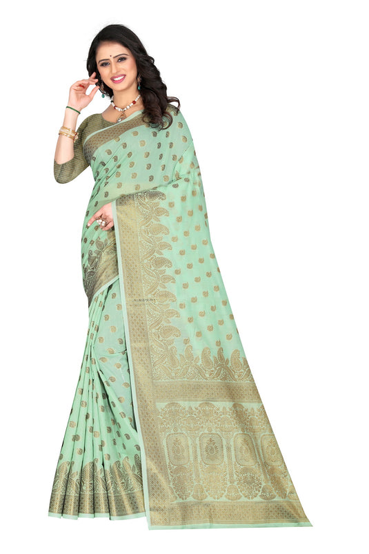 Banarasi Jacquard Silk Saree - thevendorvilla