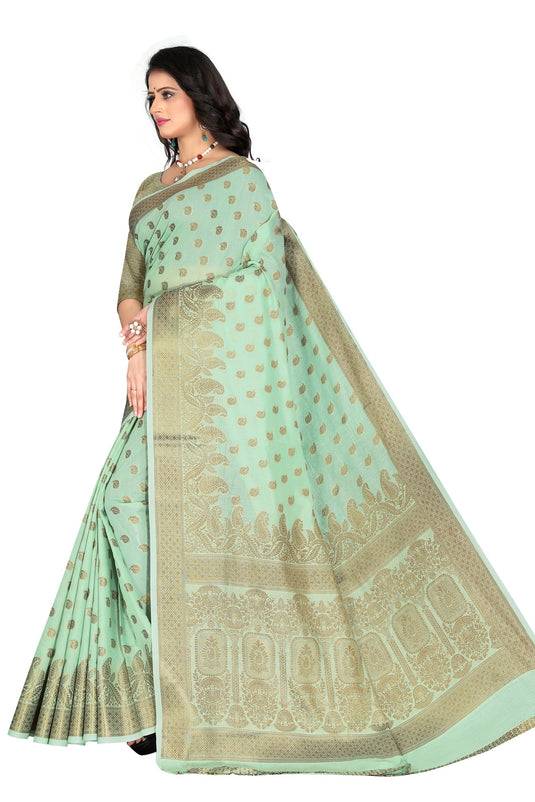 Banarasi Jacquard Silk Saree - thevendorvilla