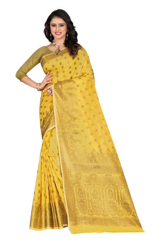 Banarasi Jacquard Silk Saree - thevendorvilla
