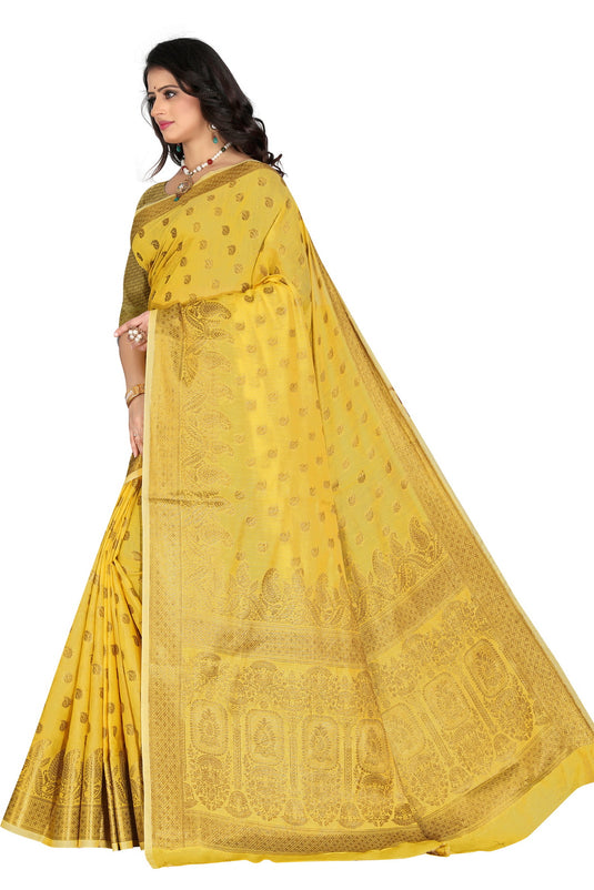 Banarasi Jacquard Silk Saree - thevendorvilla