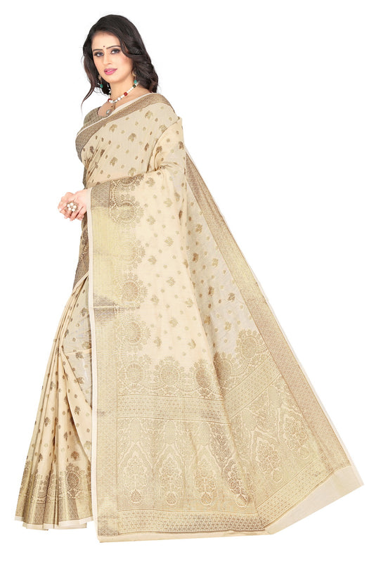 Banarasi Jacquard Silk Saree - thevendorvilla