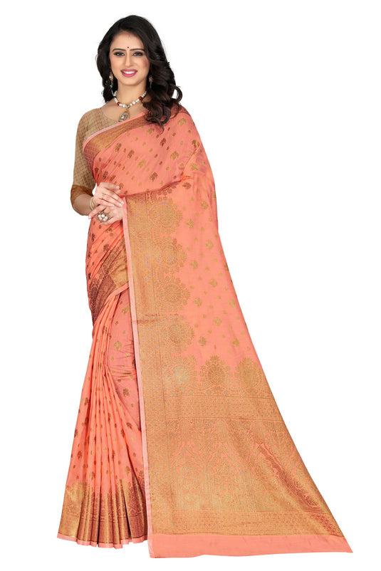 Banarasi Jacquard Silk Saree - thevendorvilla