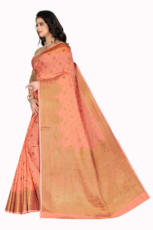 Banarasi Jacquard Silk Saree - thevendorvilla