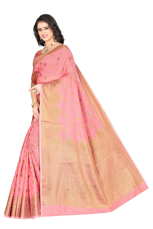 Banarasi Jacquard Silk Saree - thevendorvilla