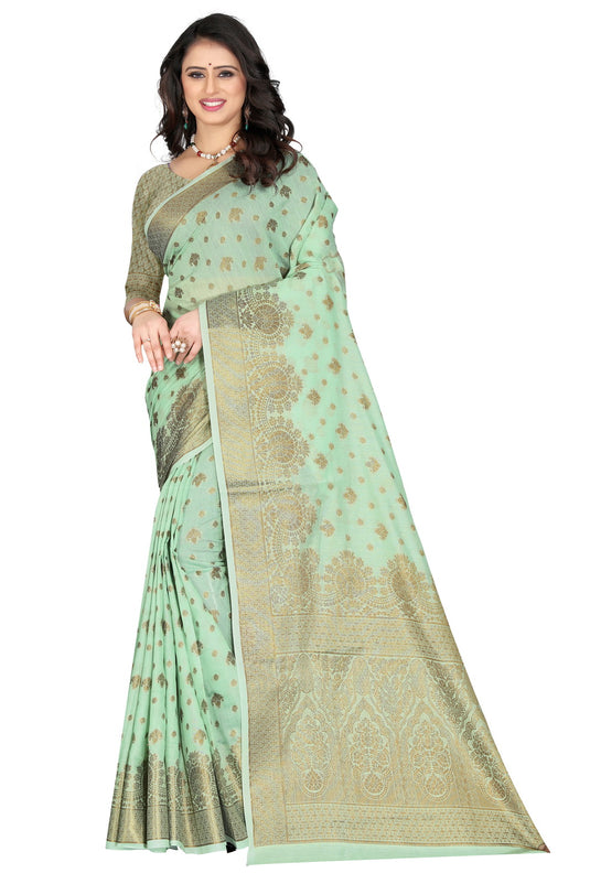 Banarasi Jacquard Silk Saree - thevendorvilla
