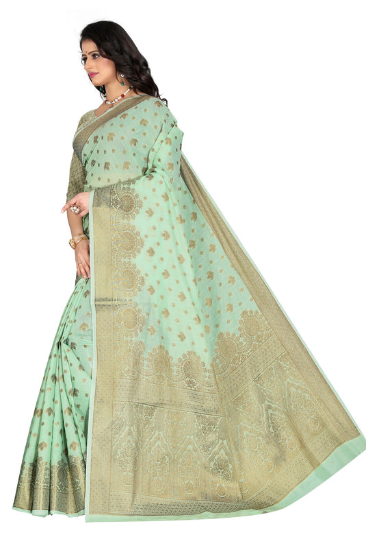 Banarasi Jacquard Silk Saree - thevendorvilla