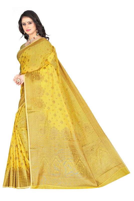 Banarasi Jacquard Silk Saree - thevendorvilla