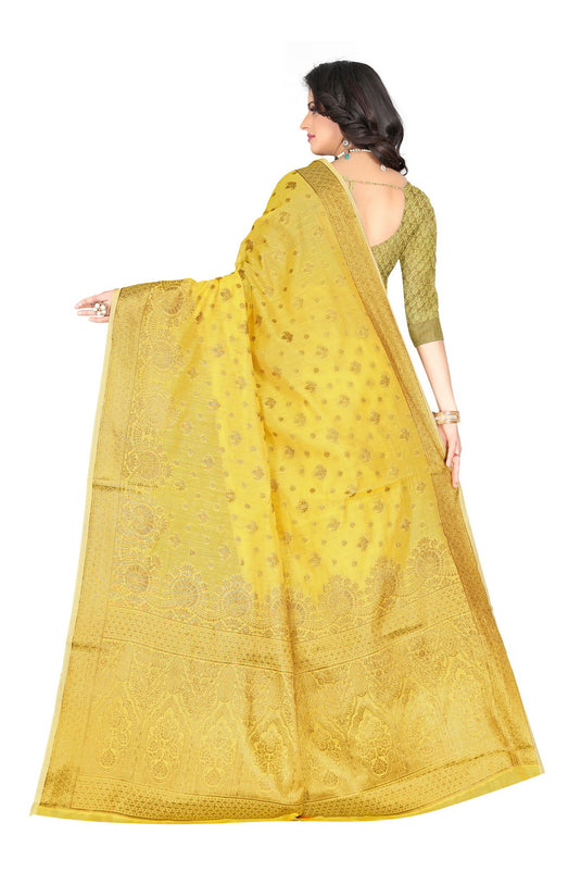 Banarasi Jacquard Silk Saree - thevendorvilla