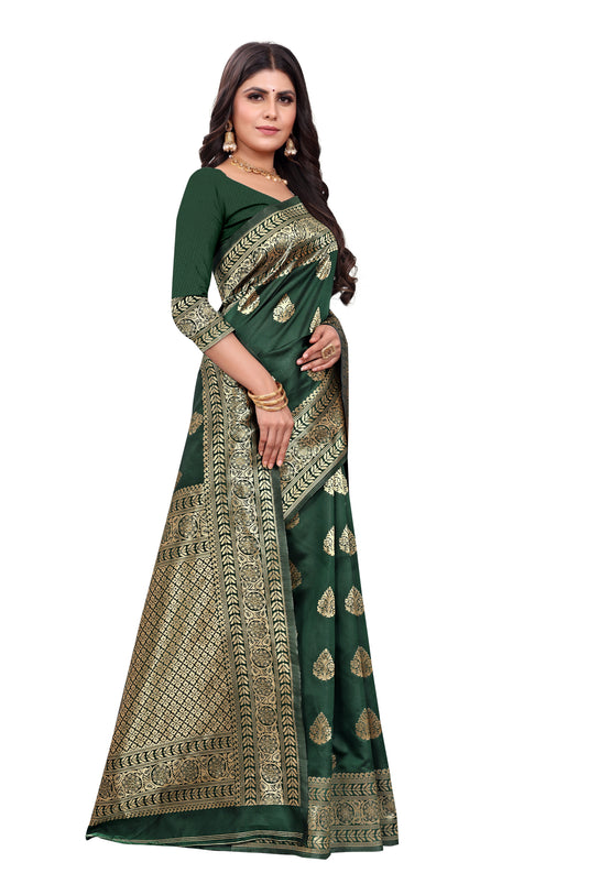 Banarasi Jacquard Silk Saree - thevendorvilla