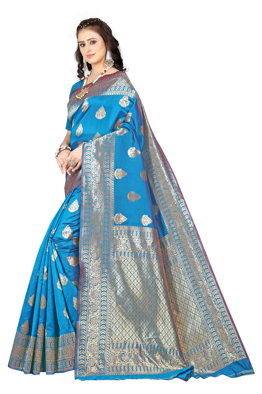 Banarasi Jacquard Silk Saree - thevendorvilla