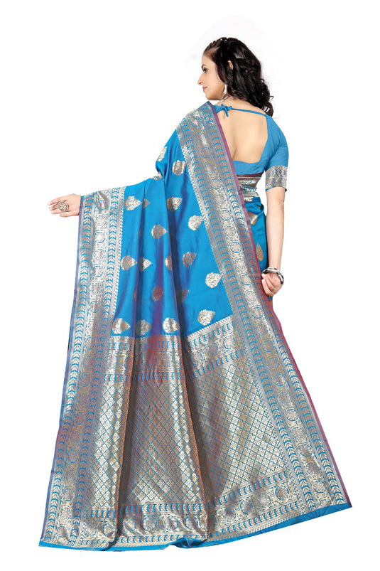 Banarasi Jacquard Silk Saree - thevendorvilla